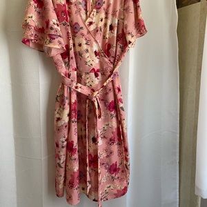 Pink beautiful floral dress.